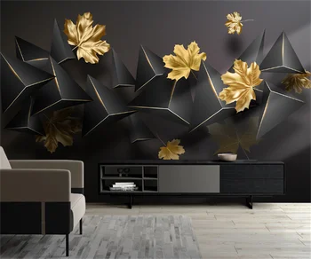 Скандинавски елегантна коприна перо 3D триизмерна абстрактен фон декорация на дома, стенни картини за поръчка на стенни тапети живопис