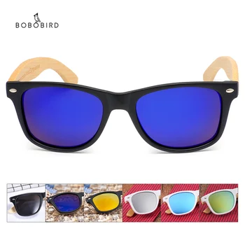 Слънчеви очила BOBO BIRD Wood Бамбук за жени, правоъгълни поляризирани реколта мъжки слънчеви очила за шофиране, очила, черни точки