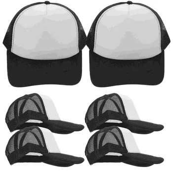 Сублимированная бейзболна шапка, шапка шофьор на камион, празни шапки, теплопередача, лято, празни пластмасови, обемни шапки, сублимация със собствените си ръце, шапки