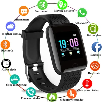Умни часовници, които могат да премерят кръвното си налягане, водоустойчив, мъжки, женски, монитор на сърдечната честота, фитнес тракер, цифрови часовници, спортни за Android и IOS
