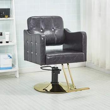 Фризьорски стол за козметичен салон, шампоан за фризьор, модерни фризьорски столове за красота, въртящи се в луксозен шезлонг, мебели за фризьорски салон SR50SF