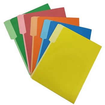 Цвят Манила Пятицветная Одностраничная папка Папка За съхранение на Хартия Цели папка Класификация на офис данни