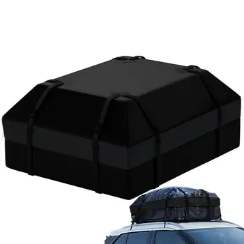 Чанта за носене на товар на покрива на автомобила 600D, водоустойчива чанта за носене на товар на покрива на автомобила, 15 см, водоустойчива чанта за всички автомобили с /без